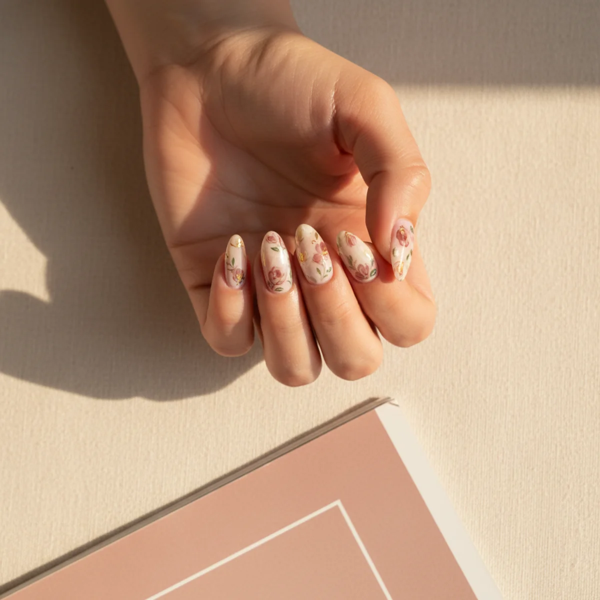 3D Pearl Encasement — chrome nail design ideas