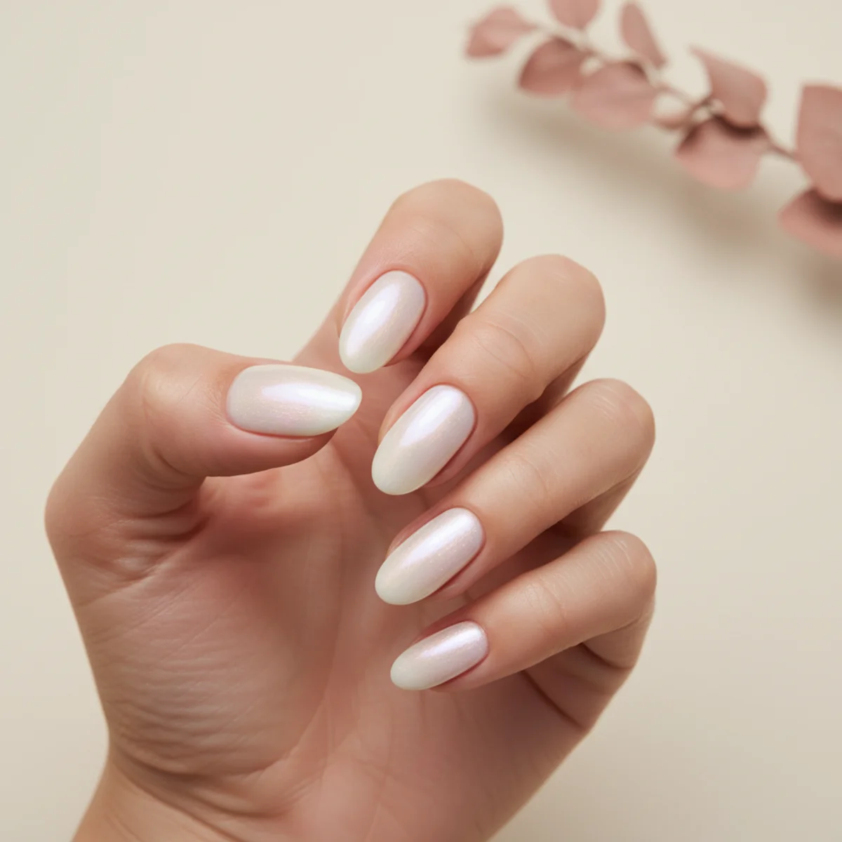 Foiled Crack Effect — chrome nail design ideas