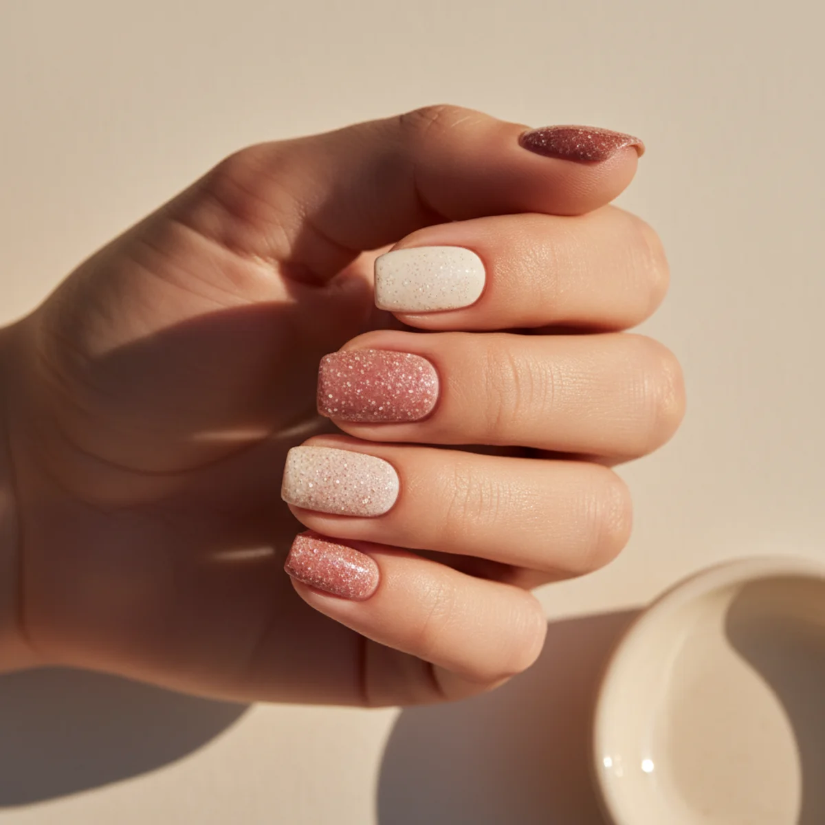 Sculpted Pearl Drop — chrome nail design ideas