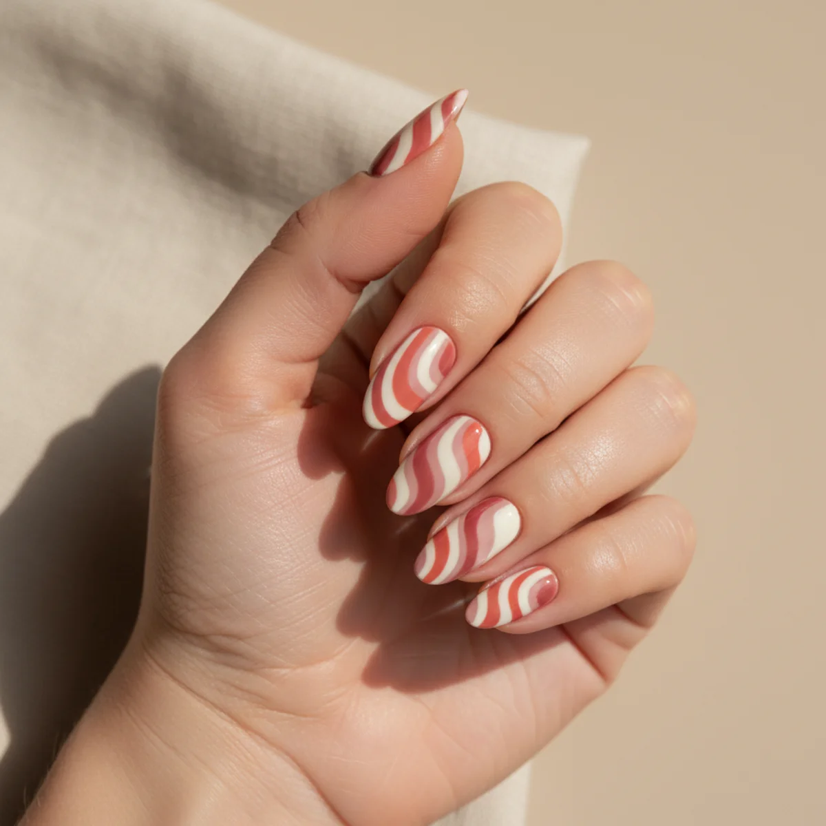 Foiled Crack Effect — chrome nail design ideas