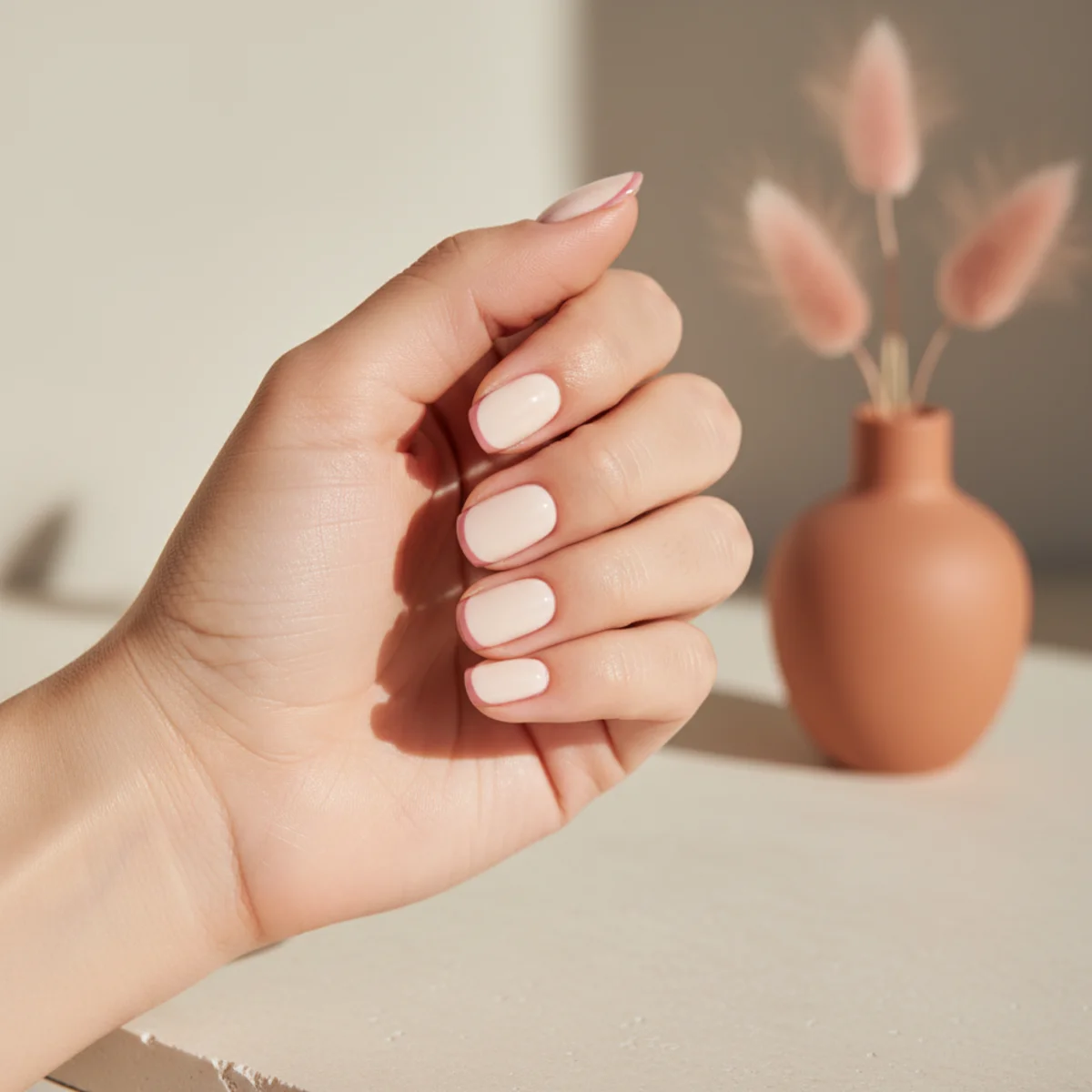 Hand-Painted Wave — cool nail design ideas