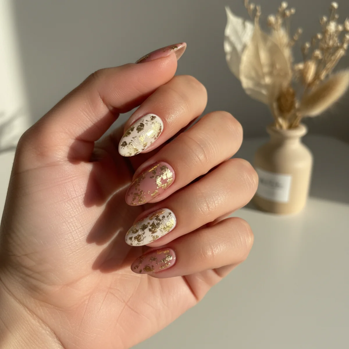 Hand-Painted Yin Yang — cool nail design ideas