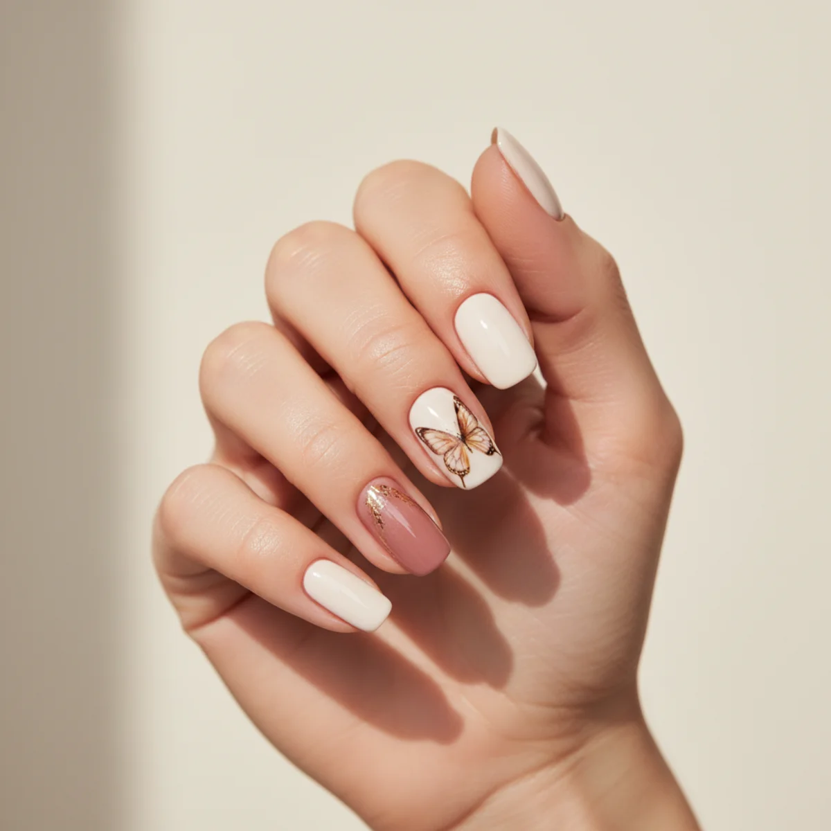 Diamond Choker Mid-Nail — cool nail design ideas