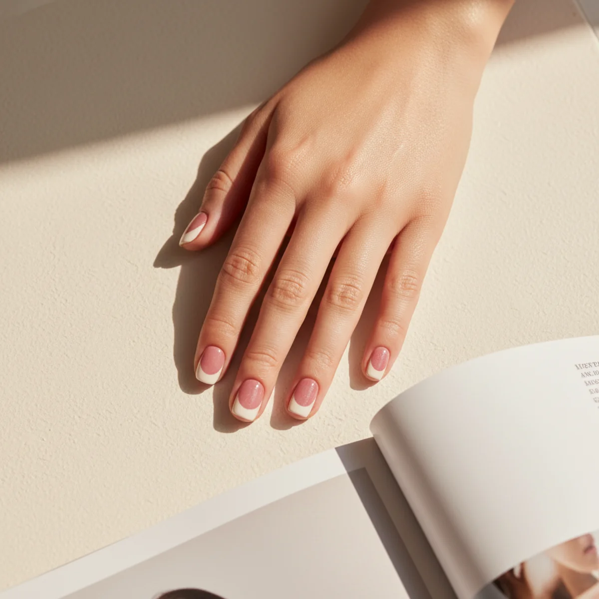 Negative French With Crystal — cool nail design ideas