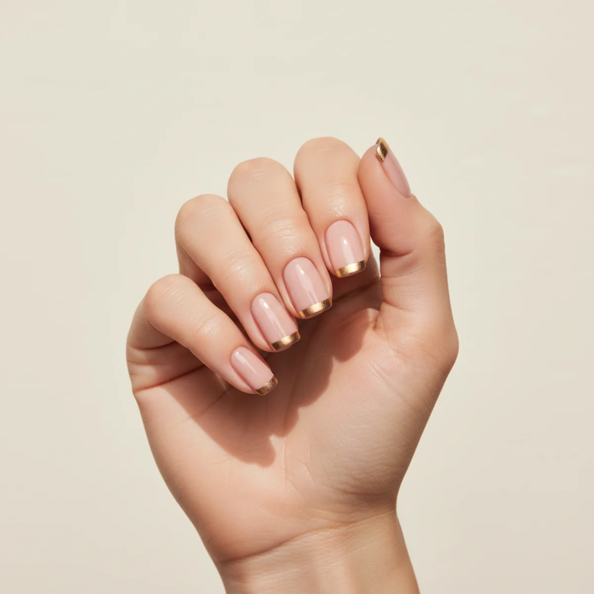 Hand-Painted Cherry Branch — cool nail design ideas