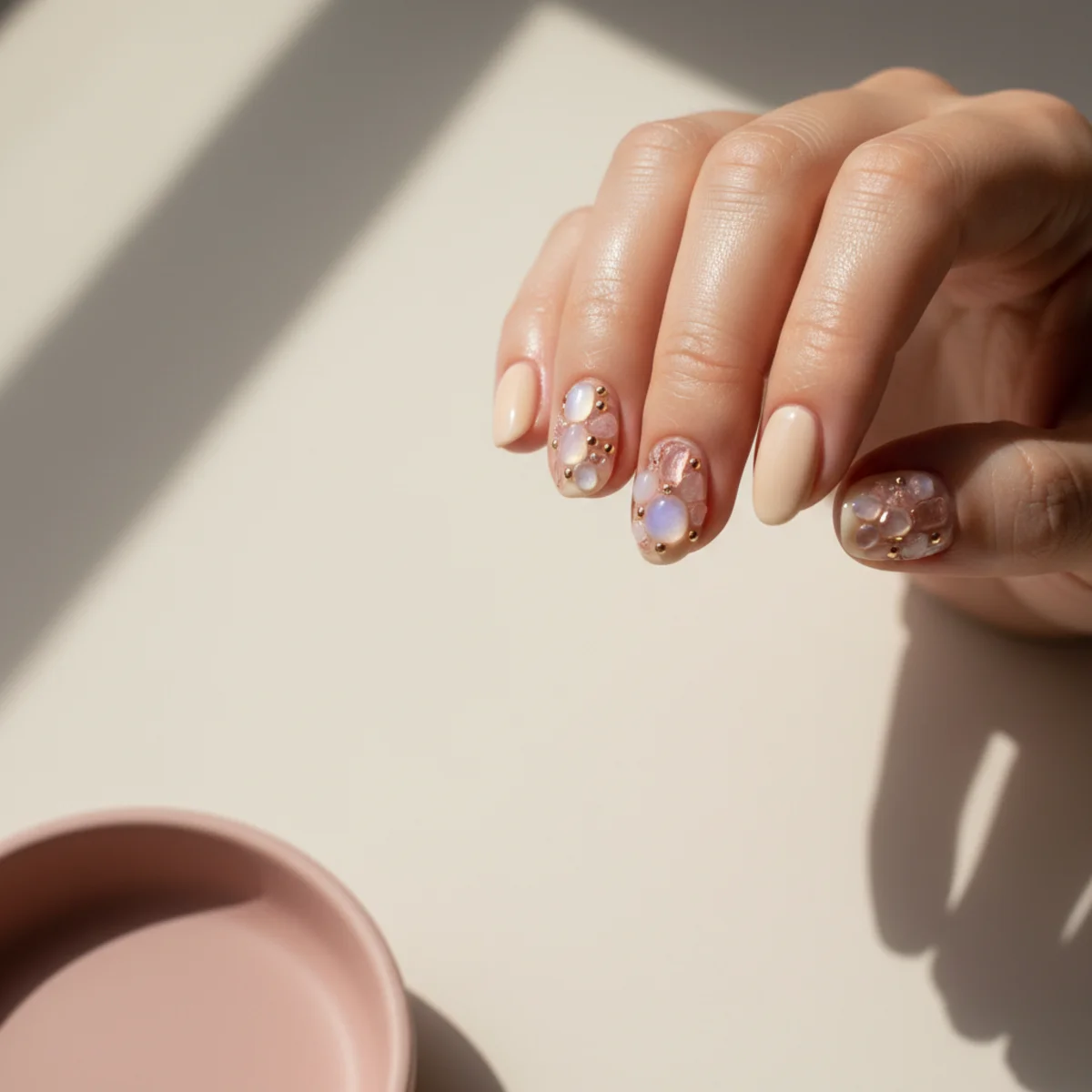 Geometric Stained Glass — cool nail design ideas