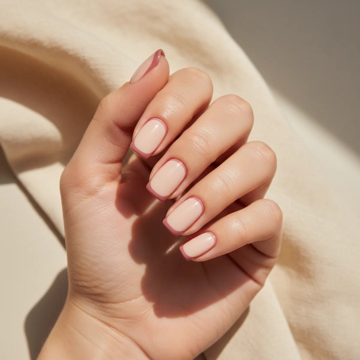 Brushed Bronze Vertical — cool nail design ideas