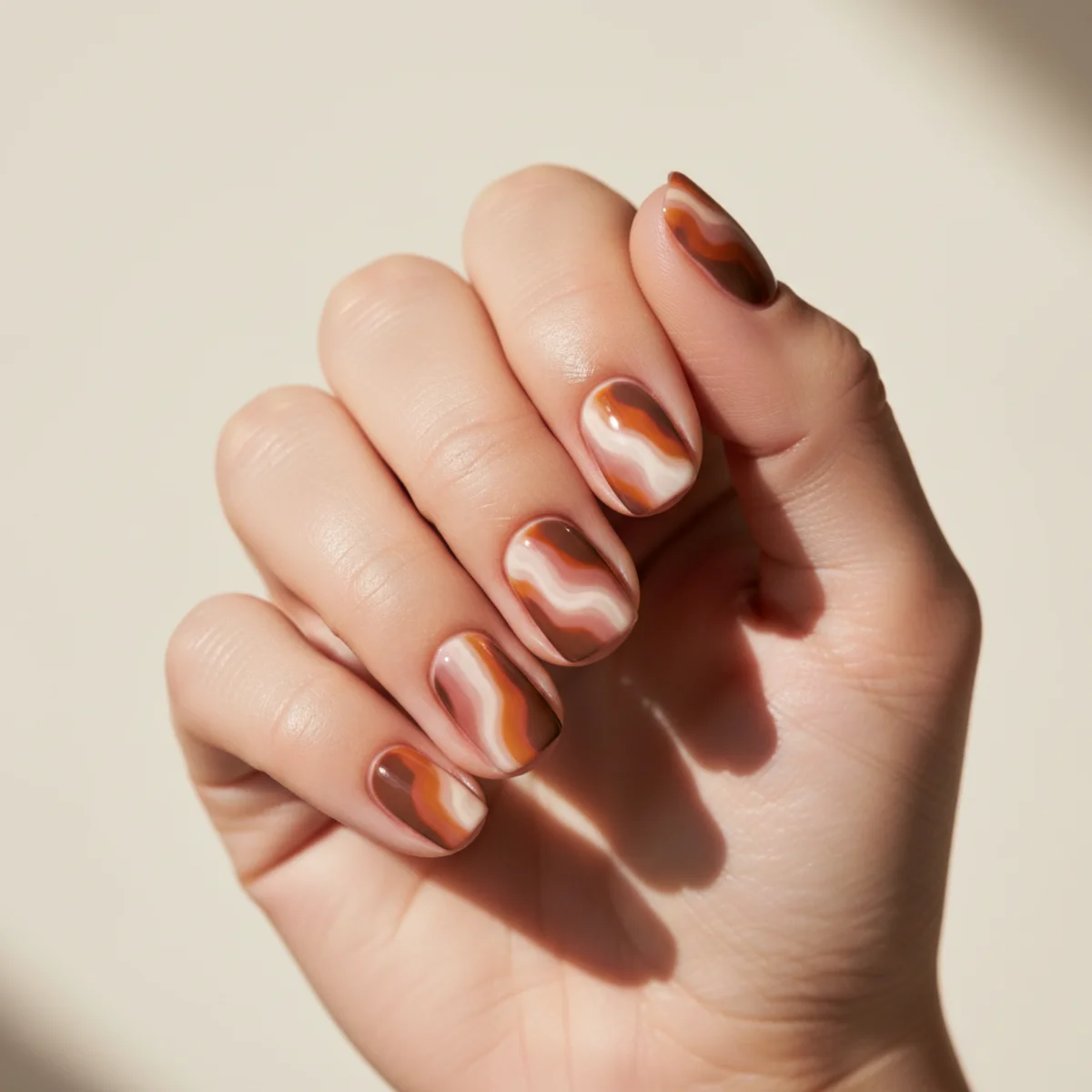 Liquid Mercury Pour — cool nail design ideas