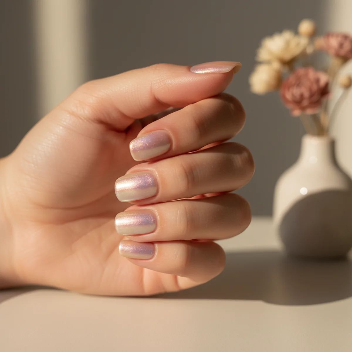 Crystal Halo Around Cuticle — cool nail design ideas