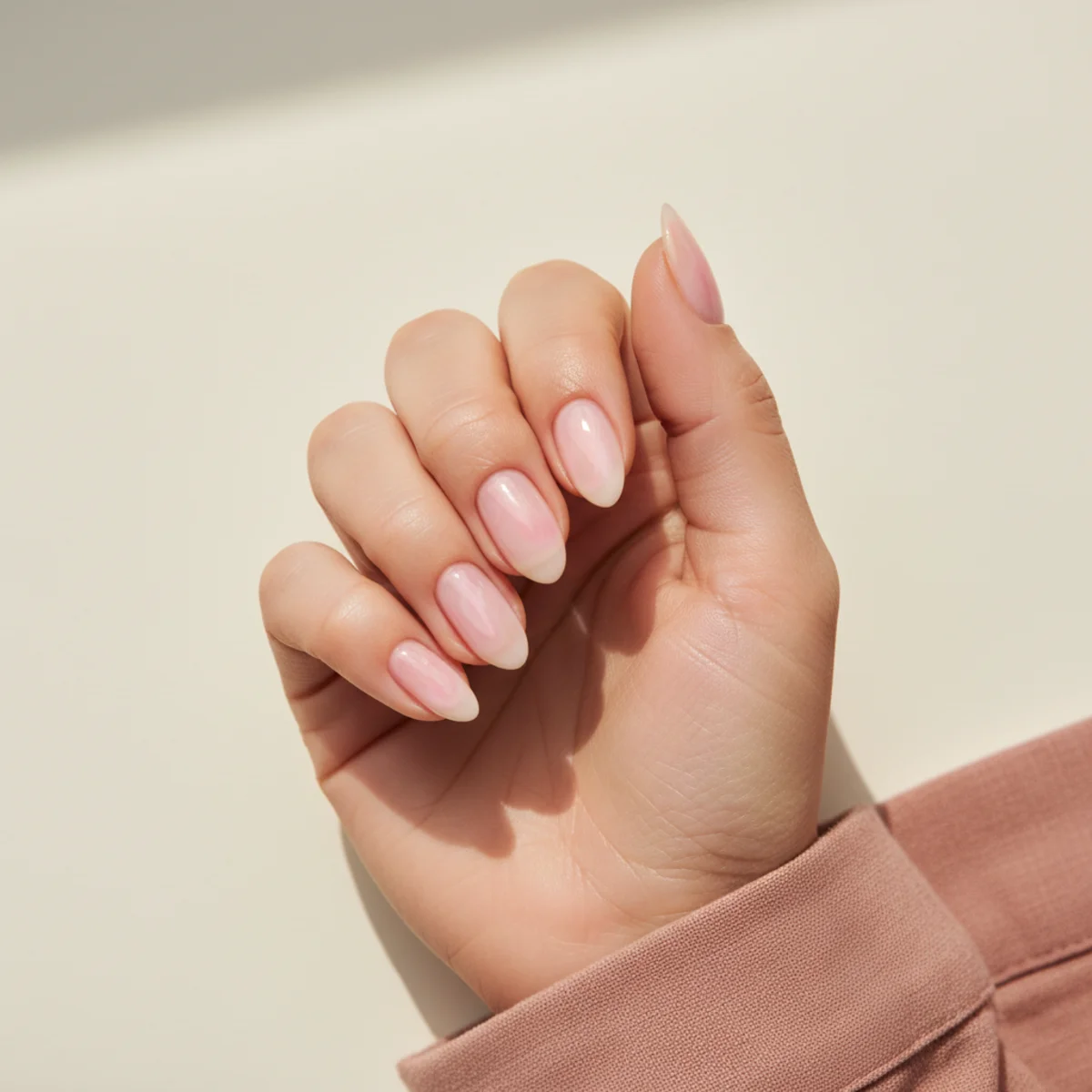 Negative Space Half French — cool nail design ideas