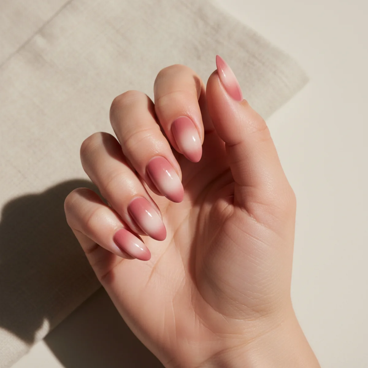 Aurora Pearl Coffin — cute nail design ideas