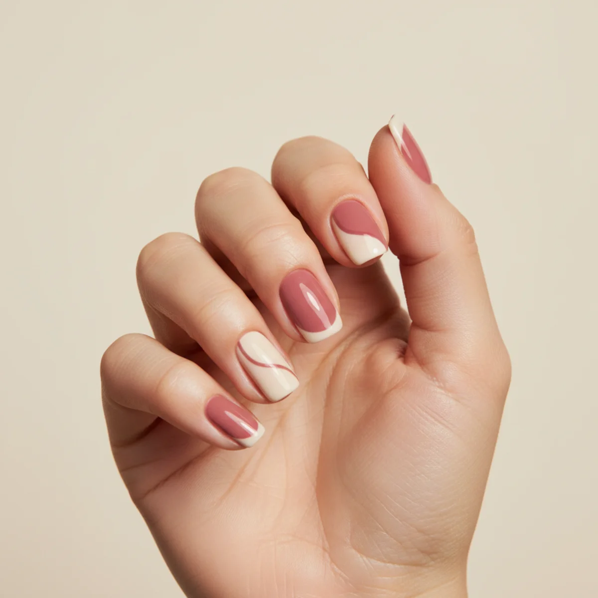 Pearl Mermaid Half-Moon — cute nail design ideas
