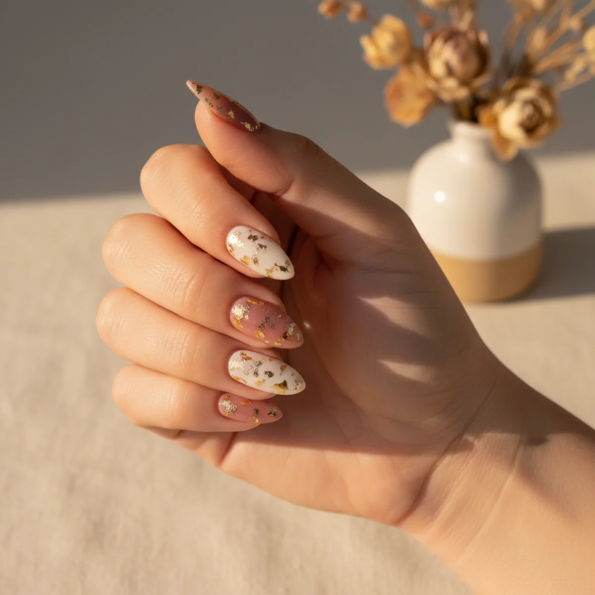 Lace French Tip — cute nail design ideas