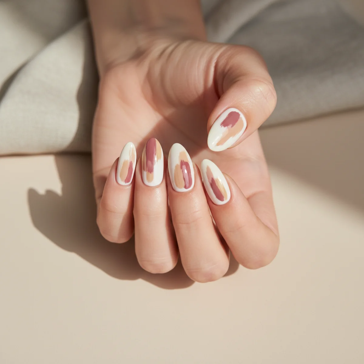 Sheer Pink Glaze With Star Confetti — cute nail design ideas
