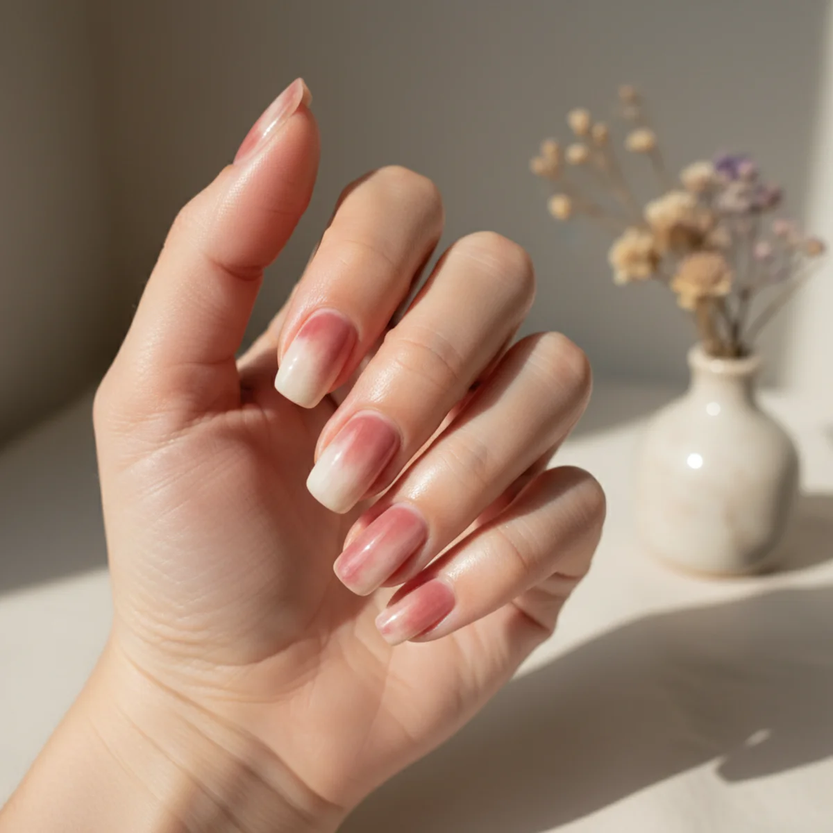 Strawberry Polka Dot — cute nail design ideas