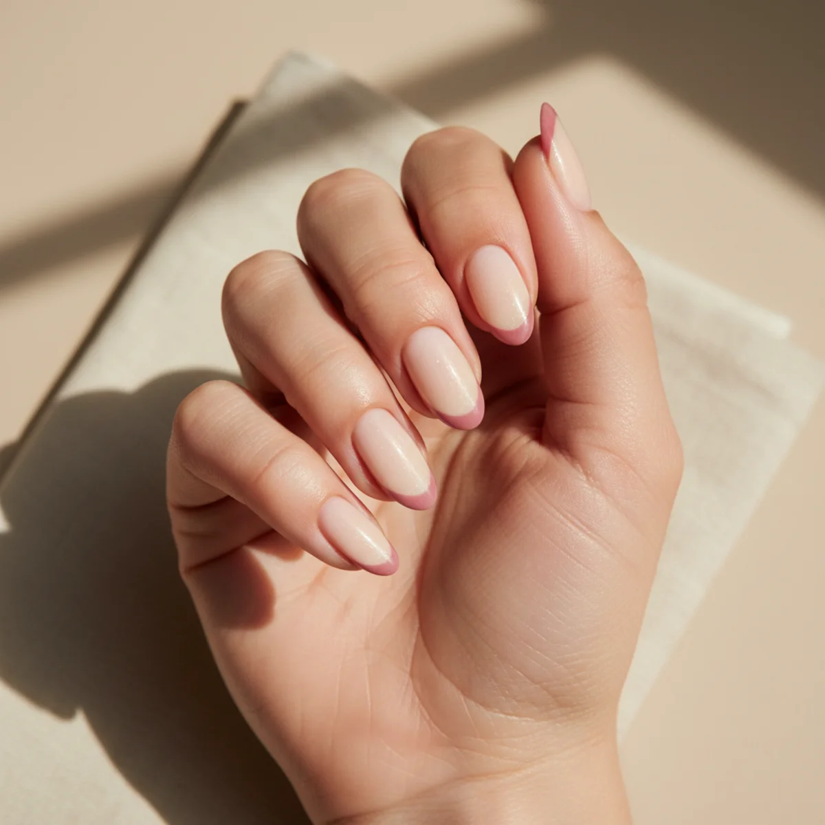 Pastel Rainbow Tip — cute nail design ideas