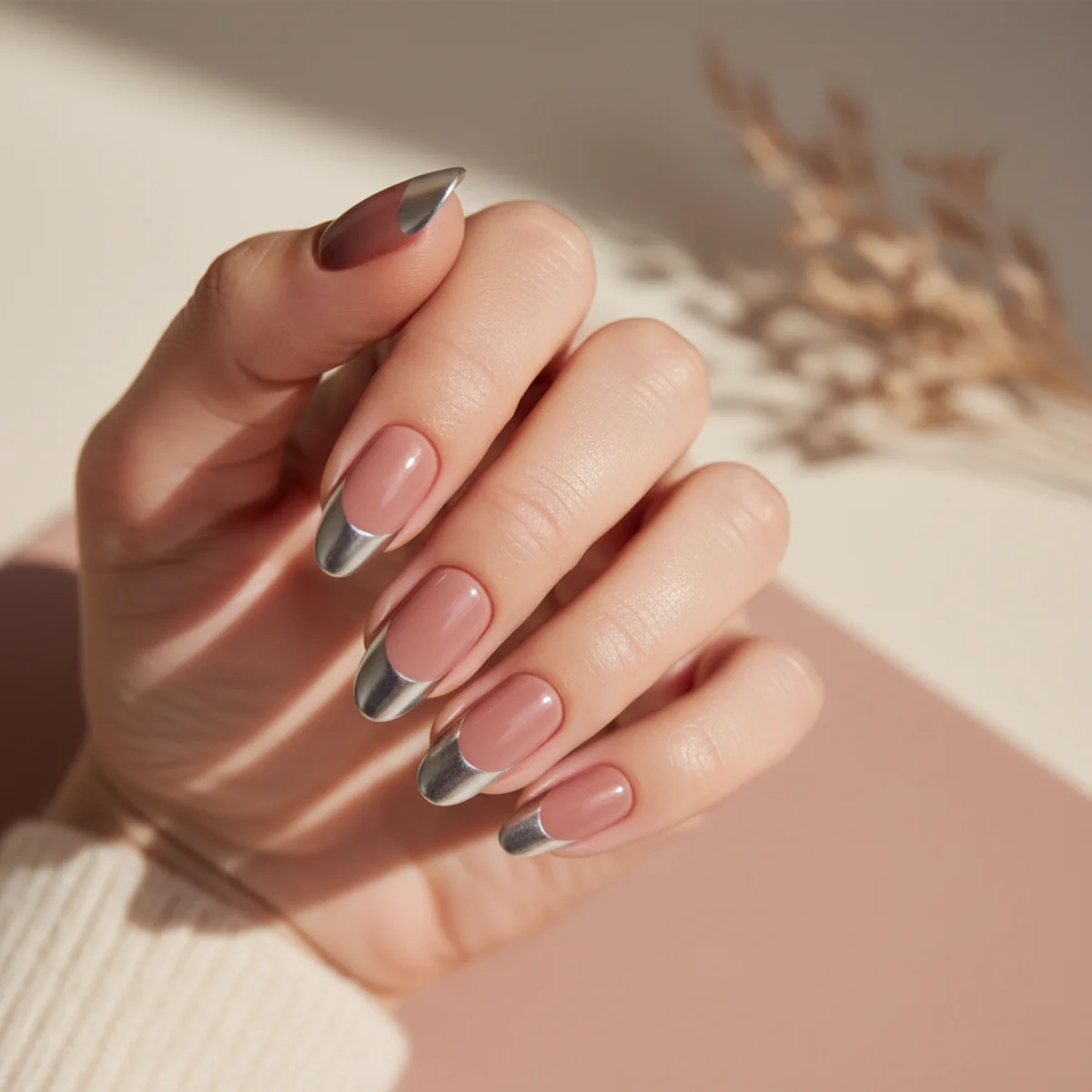 Glazed Donut With Pink Undertone — cute nail design ideas