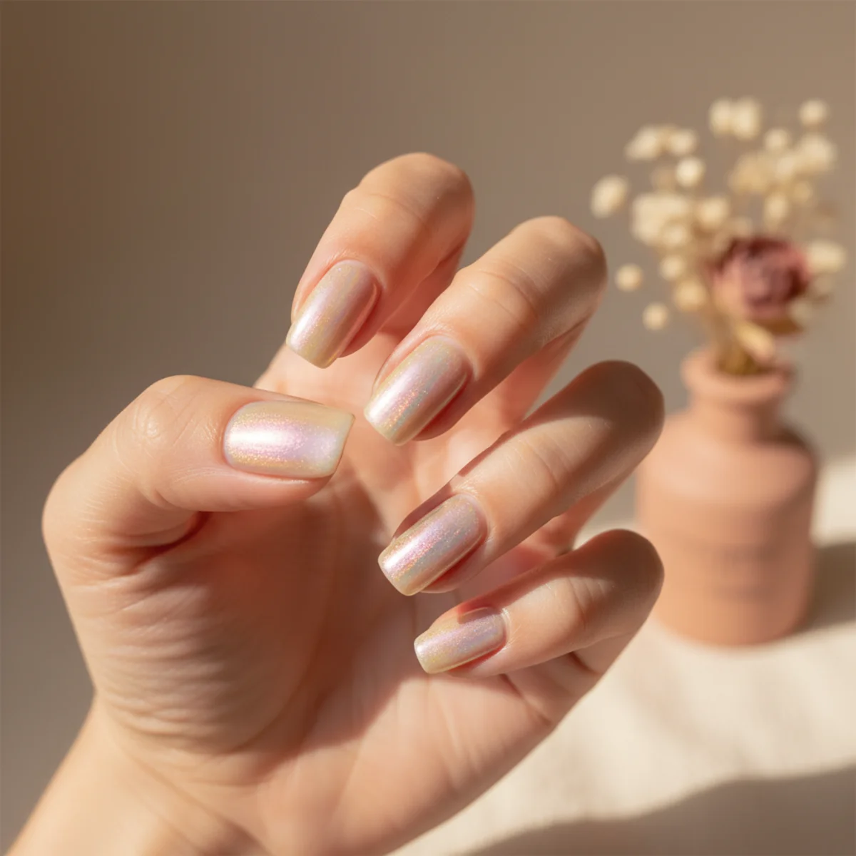 Pink Latte With Foam Tip — cute nail design ideas