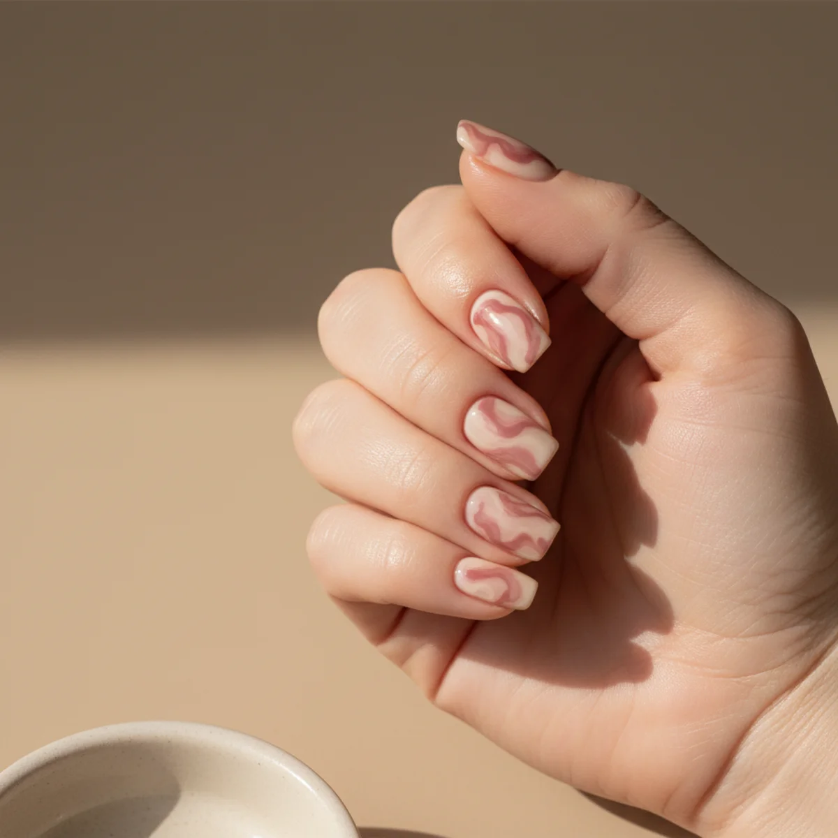 Coquette Pearl Cuff — cute nail design ideas