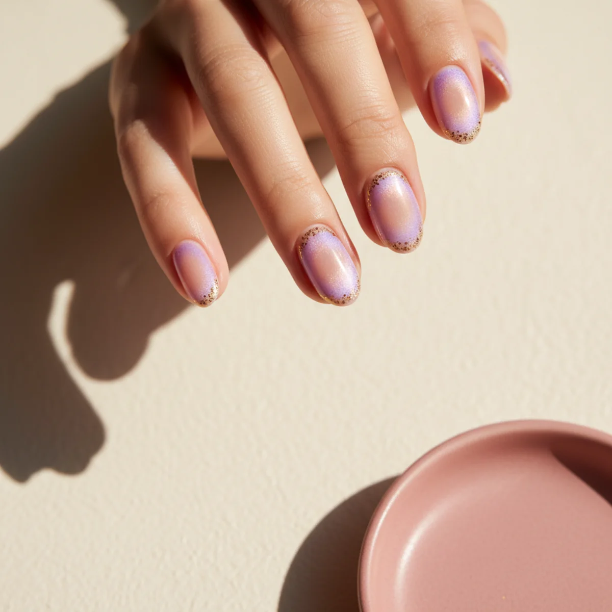 Bow Charm Lavender — easter nail design ideas