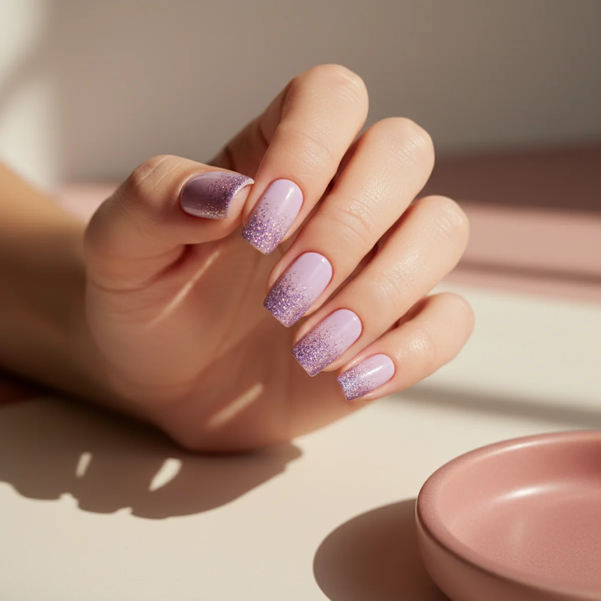 Egg Shell Speckle — easter nail design ideas