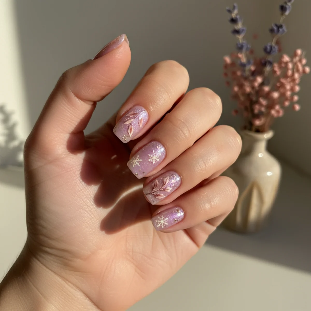 Sheer Mint With Pearl Easter — easter nail design ideas