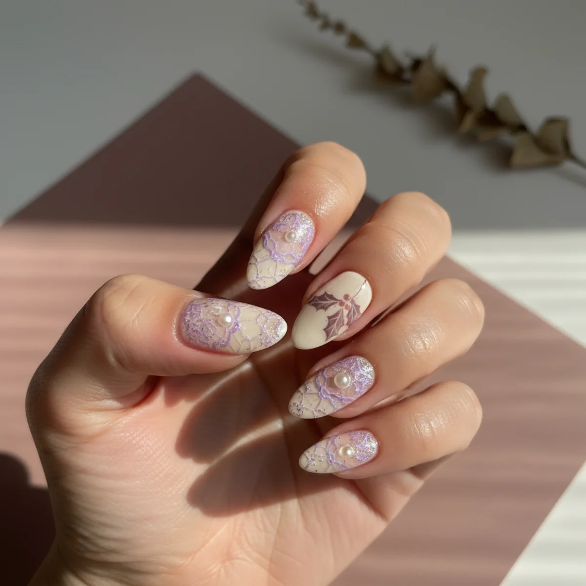Pearl Cluster Pink Easter — easter nail design ideas