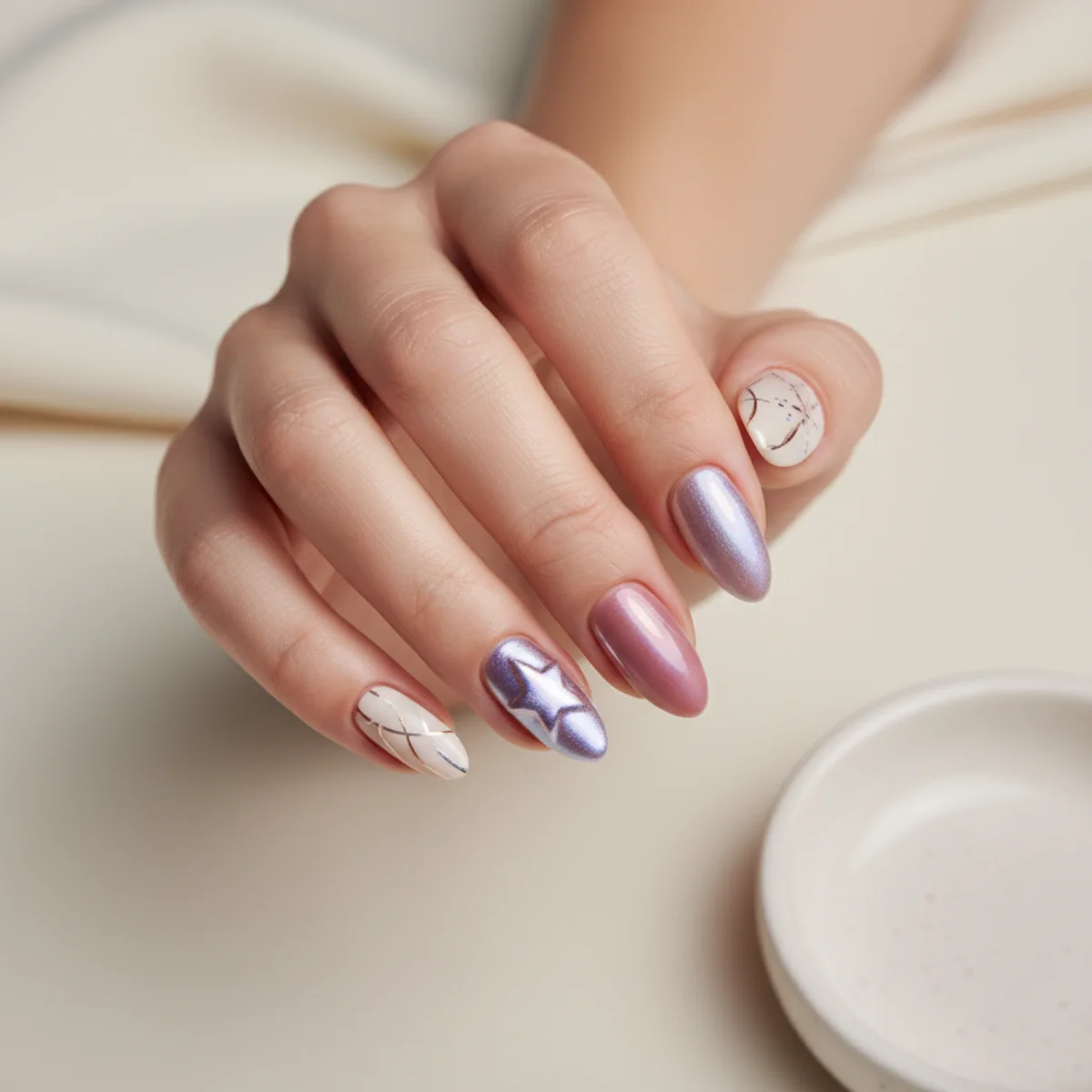 Strawberry Milk Easter — easter nail design ideas