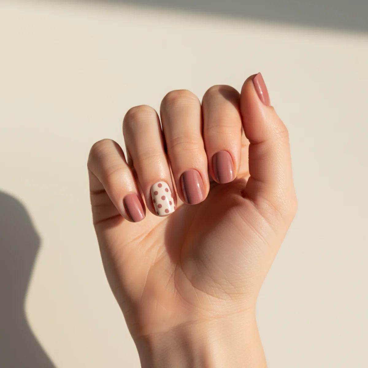 Sheer Tortoise With Pearl — fall nail design ideas
