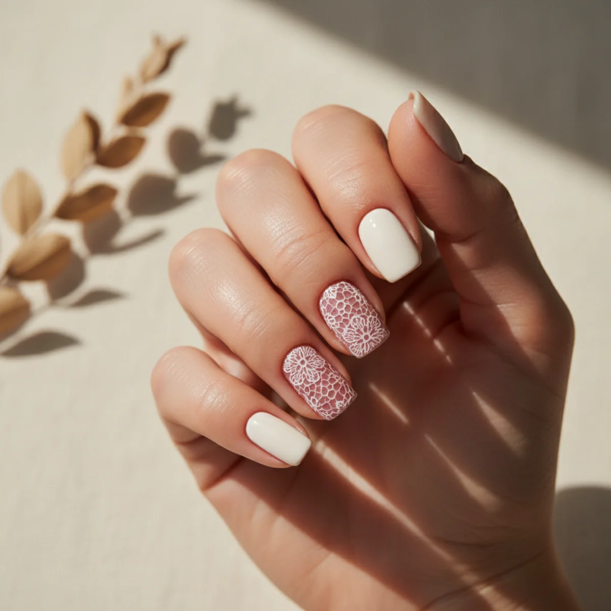 Plum With Crystal Cluster — fall nail design ideas