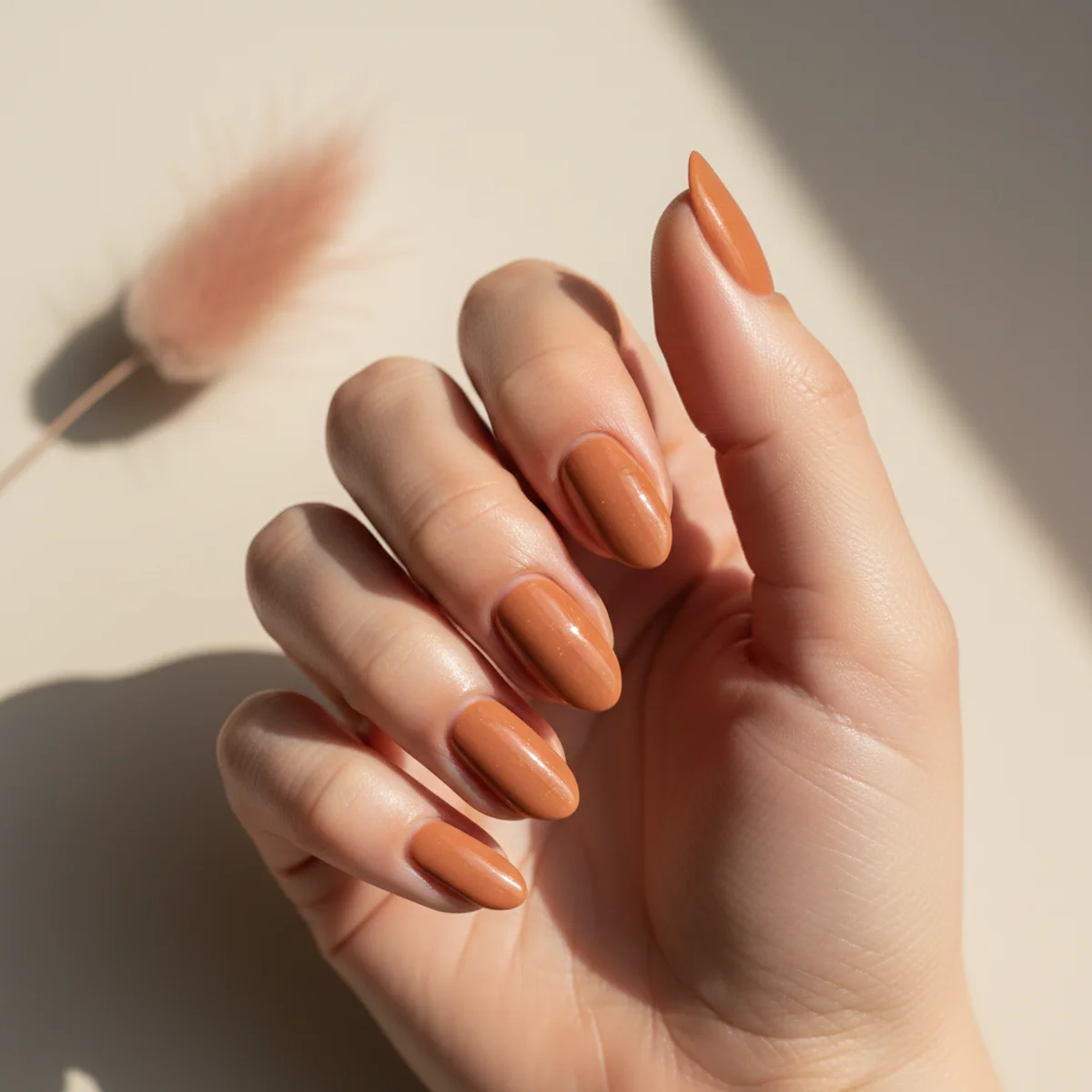Pumpkin Glaze Orange — fall nail design ideas