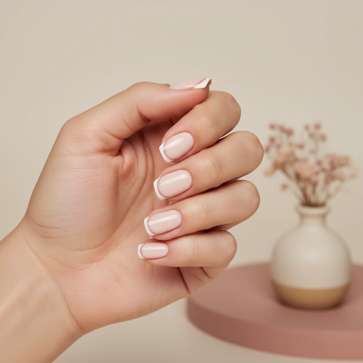 Lilac French Tip — french tip nail design ideas