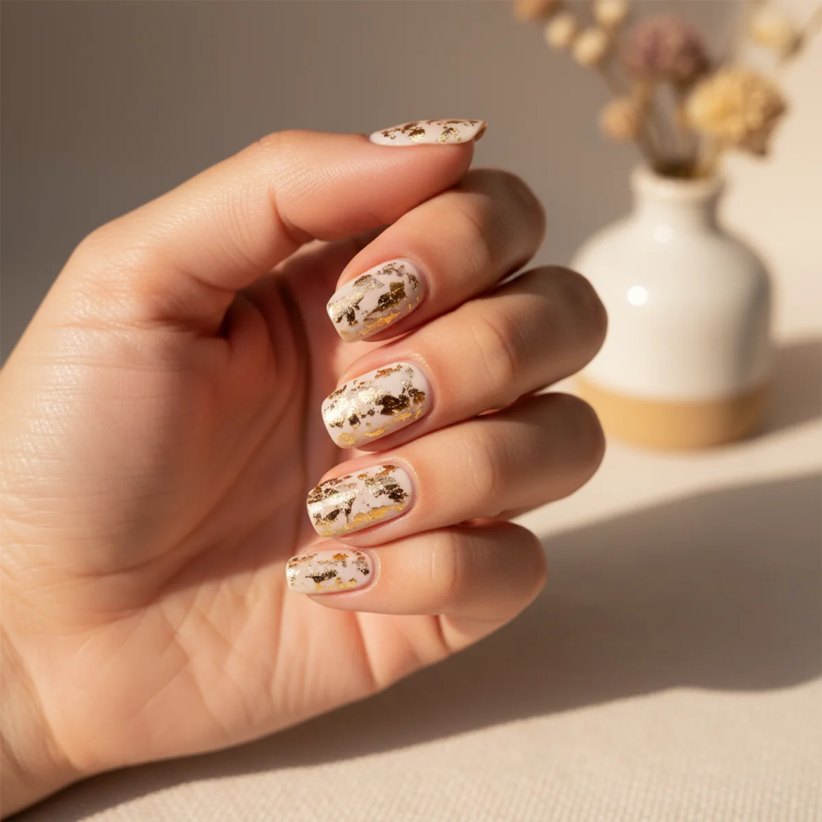 Aurora Chrome French Tip — french tip nail design ideas