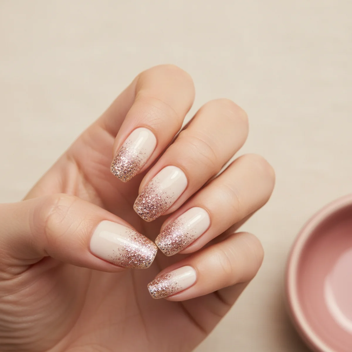 Coral French Tip — french tip nail design ideas