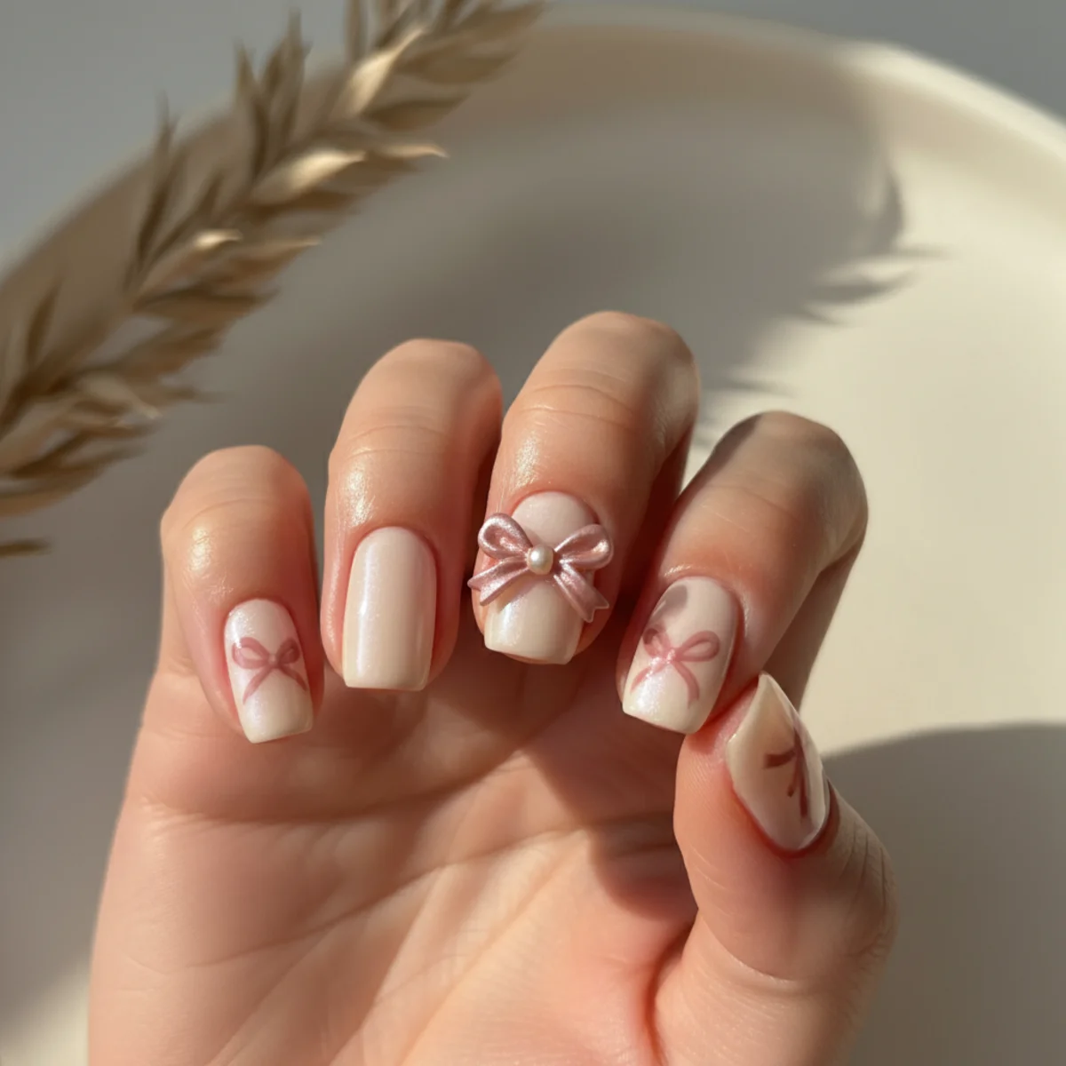 Reverse Pink French Tip — french tip nail design ideas