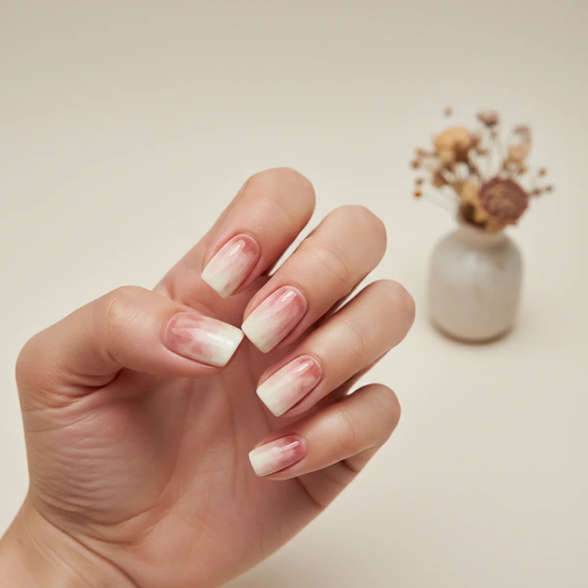 Heart-Shaped French Tip — french tip nail design ideas