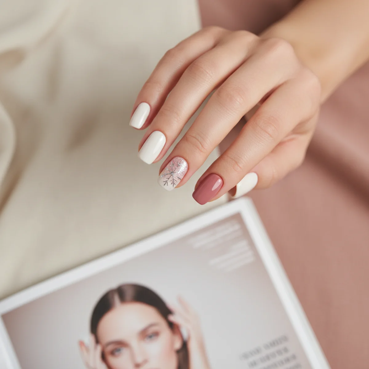 Reverse White French Tip — french tip nail design ideas