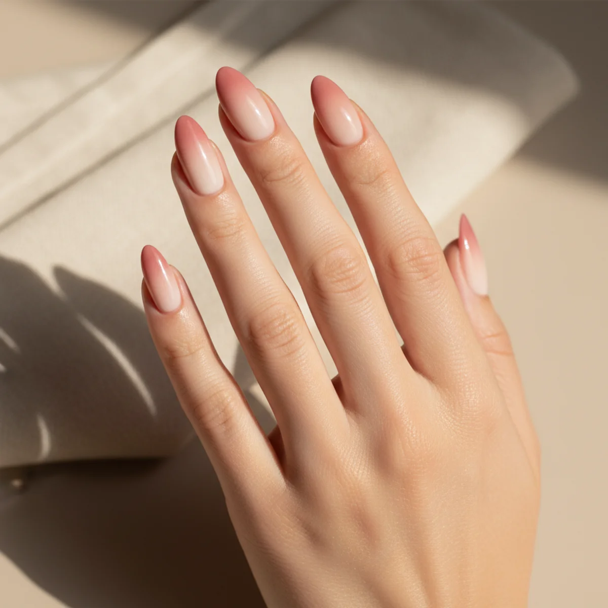 Sheer Pink Glaze With Star Confetti — gel nail design ideas