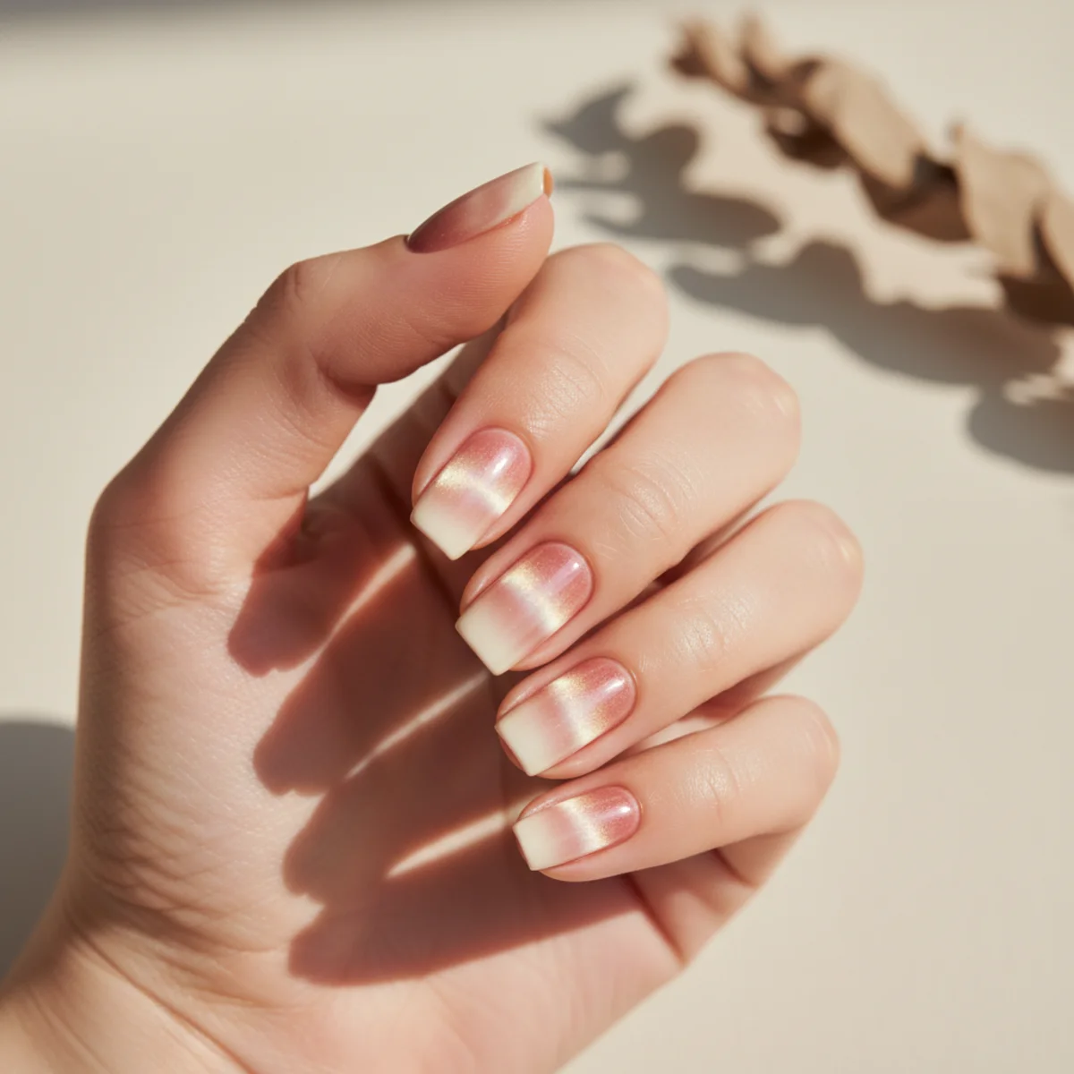 Smoke Ribbon Across Two Fingers — gel nail design ideas