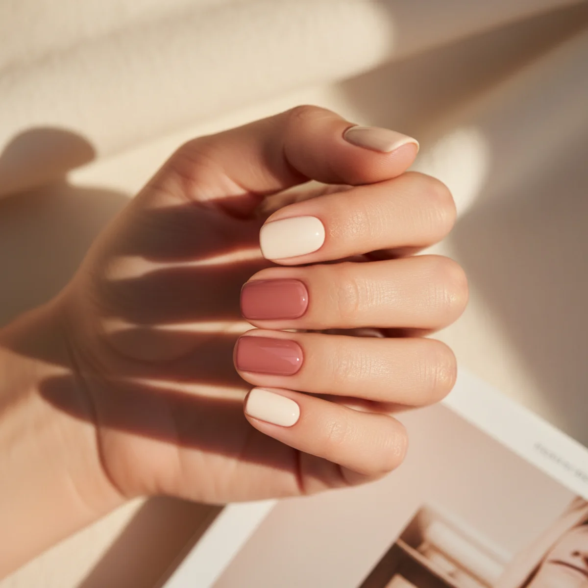 Foil Marble Drag — gel nail design ideas