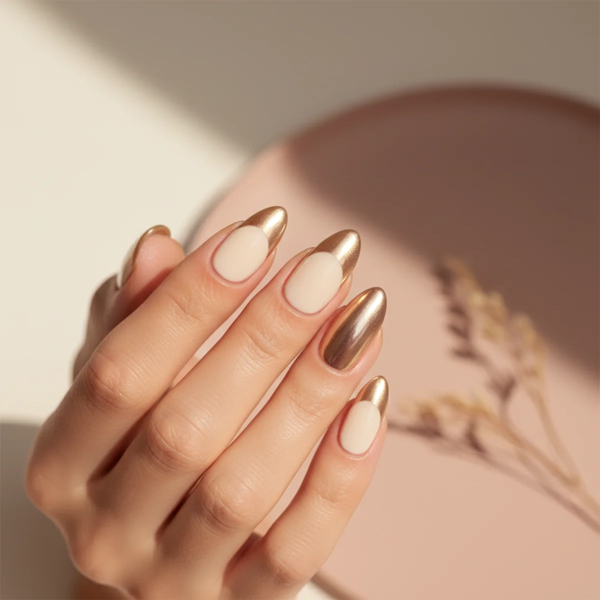 Color Block Triangle — gel nail design ideas