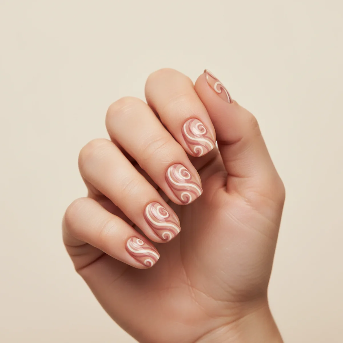 Three-Tone Vertical Stripe — gel nail design ideas