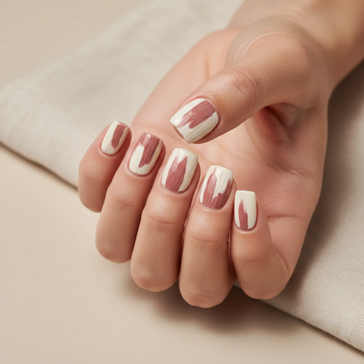 Geometric Stained Glass — gel x nail design ideas