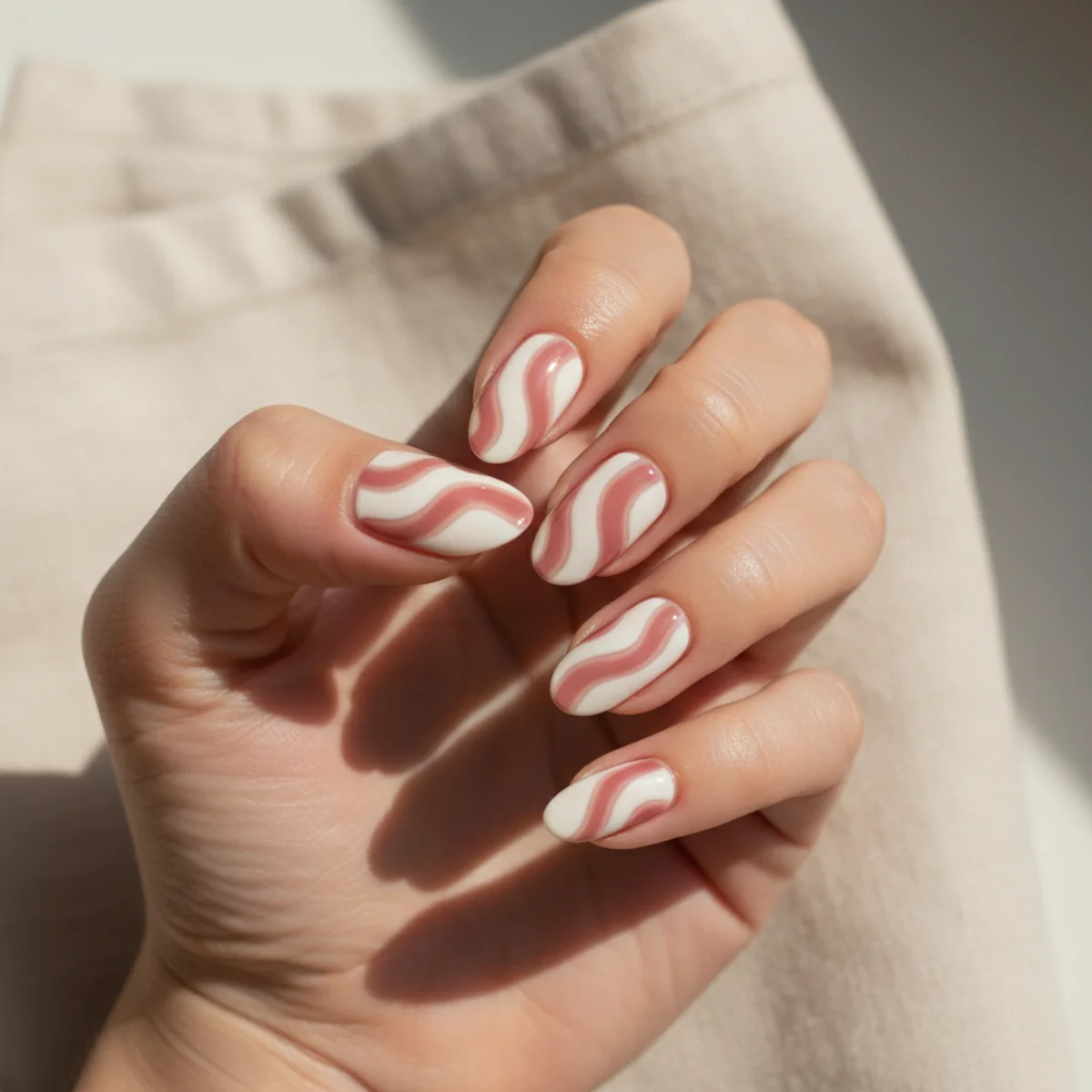 Cloud Painted Over Chrome — gel x nail design ideas