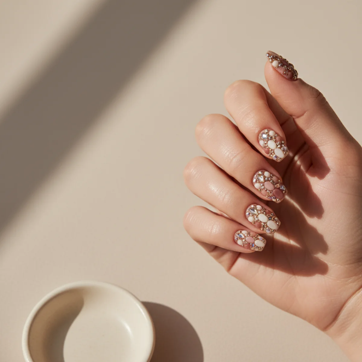 Velvet Ribbon Twist — gel x nail design ideas