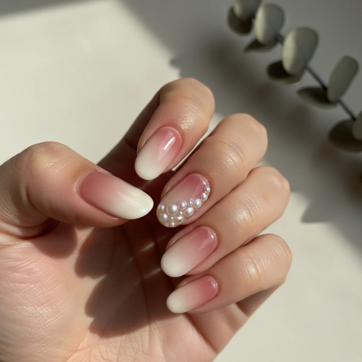 Watercolor Smudge — long nail design ideas