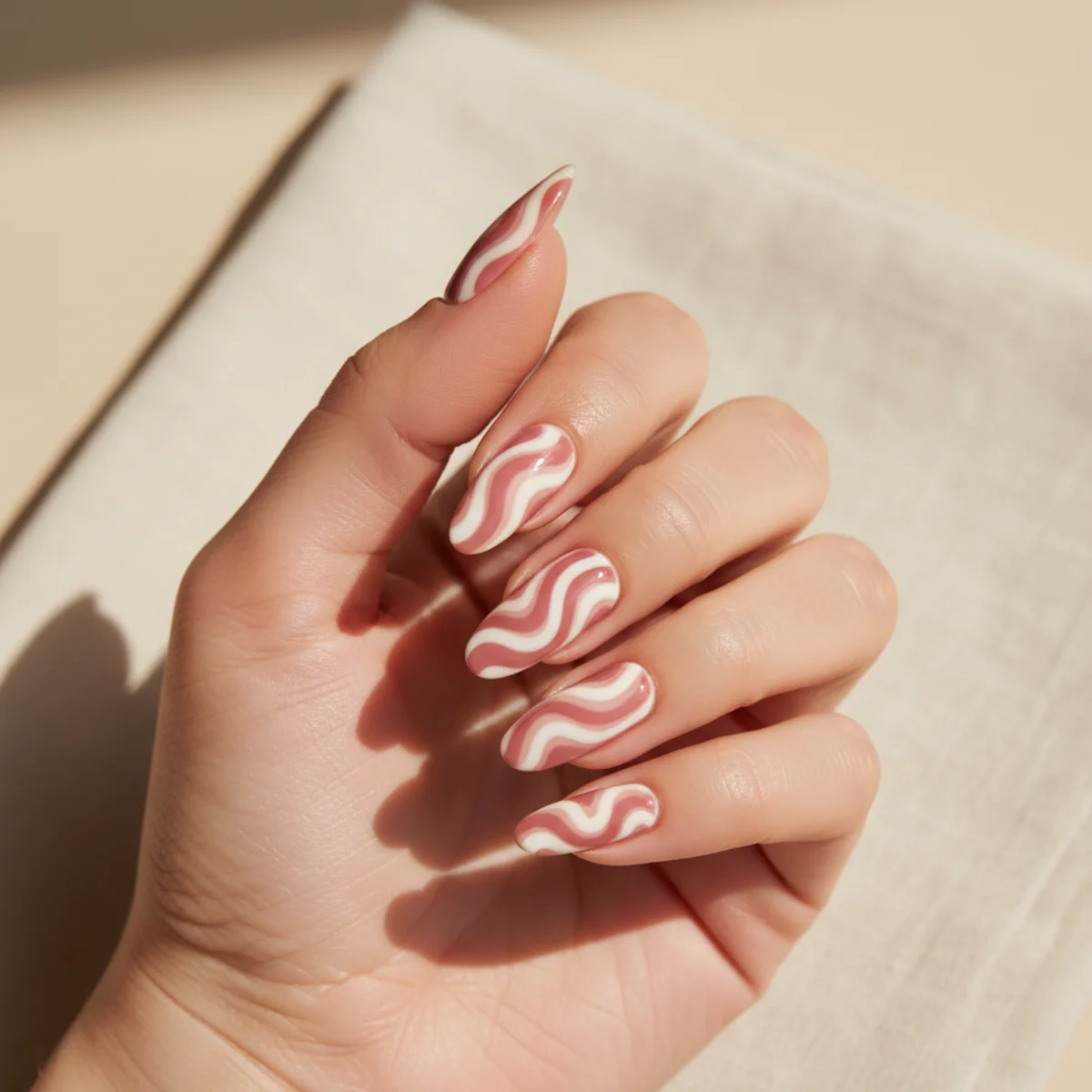 Diamond Choker Mid-Nail — long nail design ideas