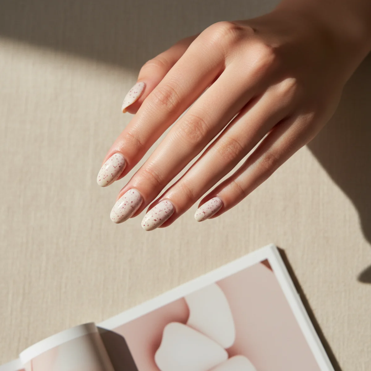 Aurora Pearl Shift — long nail design ideas