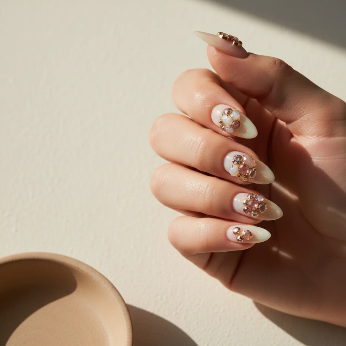 3D Bow With Trailing Ribbon — long nail design ideas