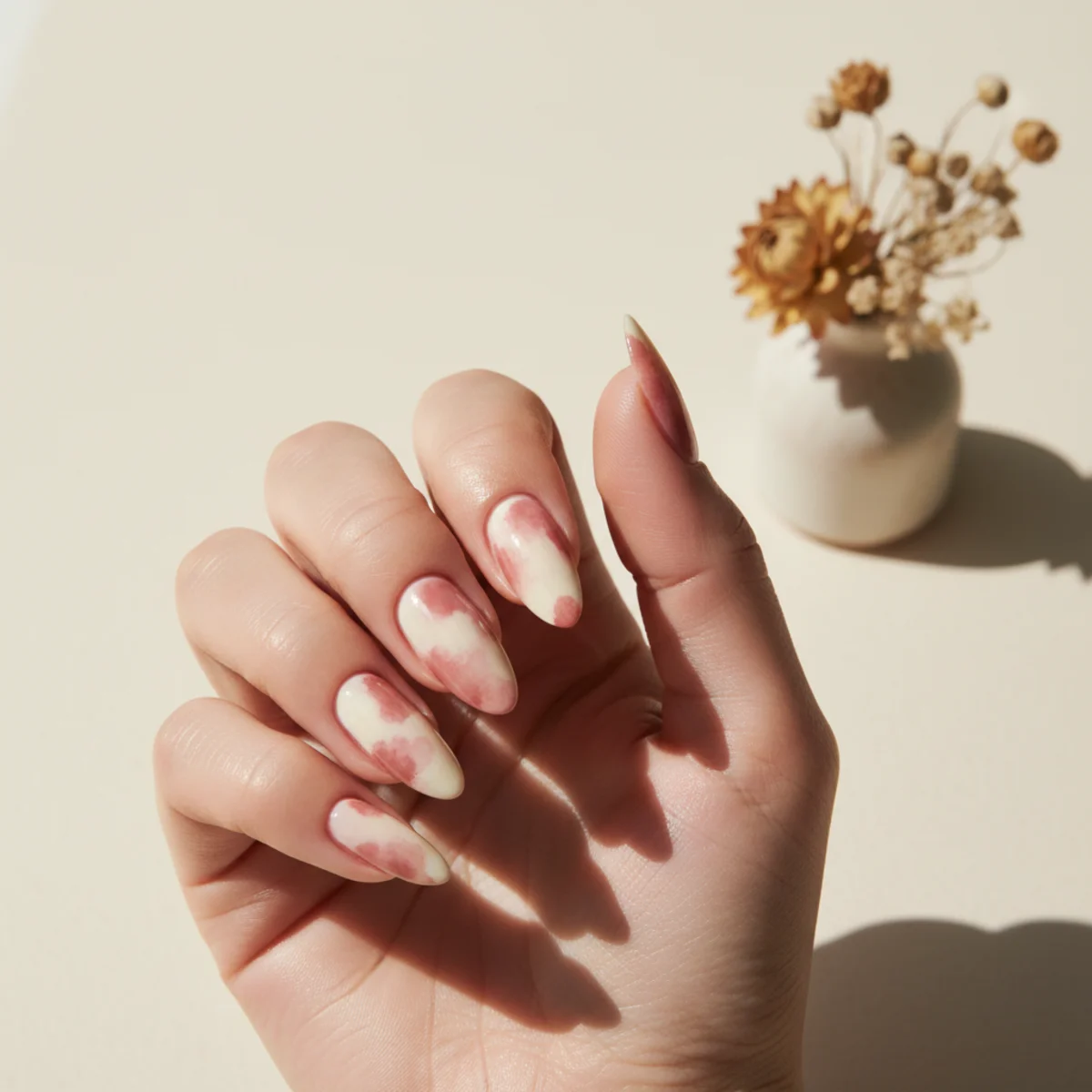 Geometric Stained Glass — long nail design ideas